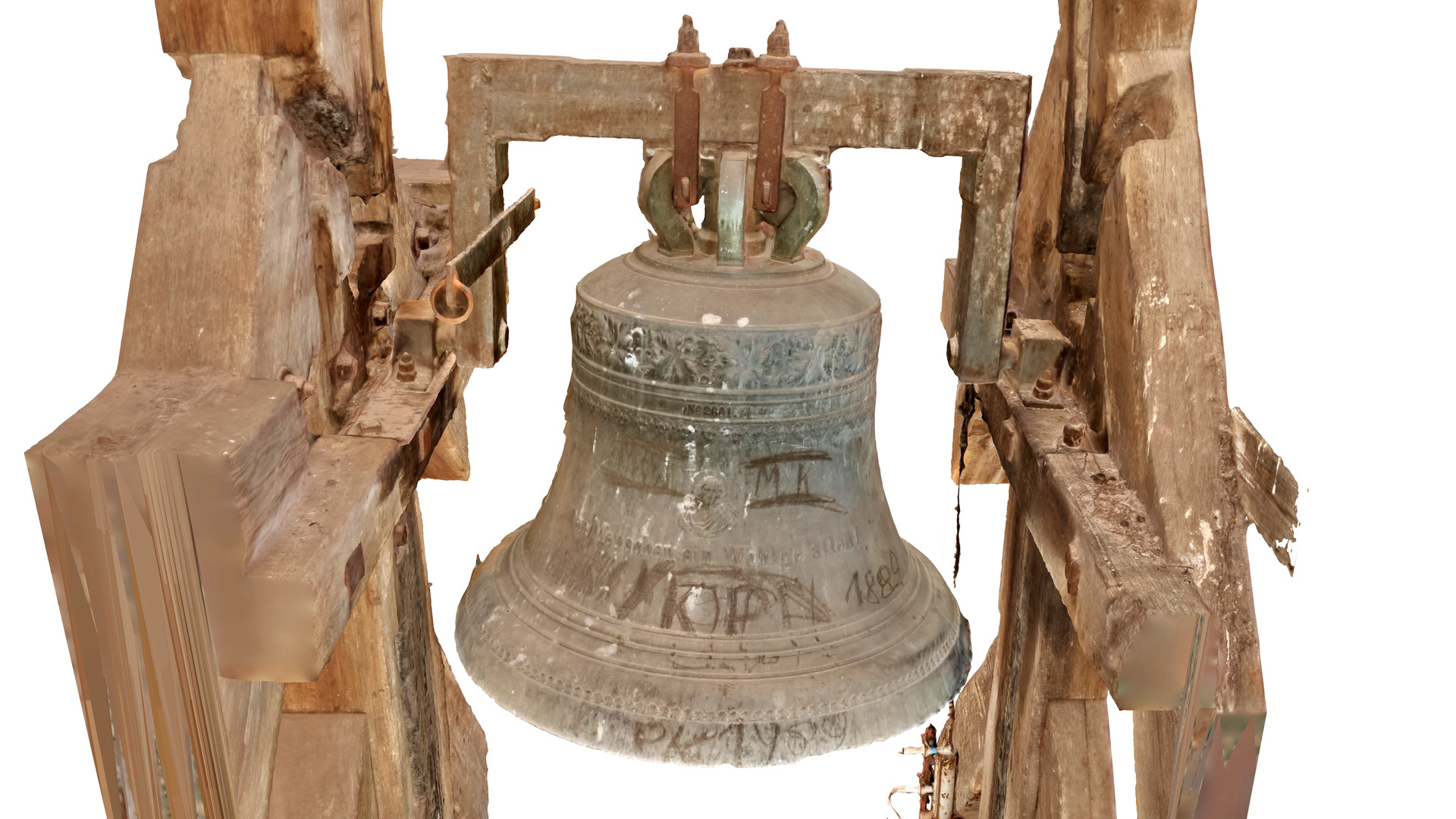 Widok dzwonu od strony północnej.