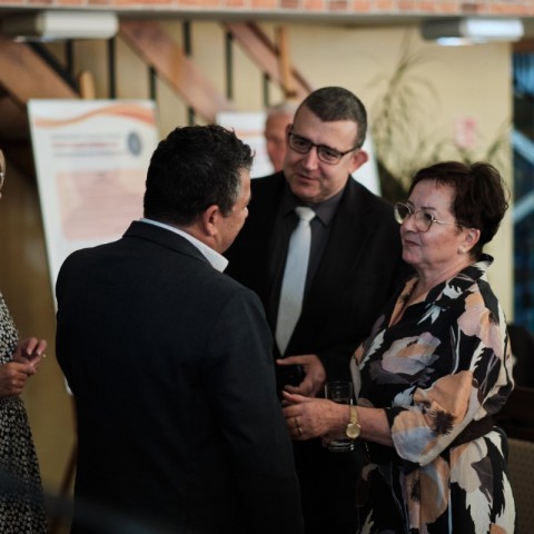Powiększ obraz: Inauguracja ZDD 2024, Przemysław Wraga, Andrzej Kobylec i Teresa Kalina
